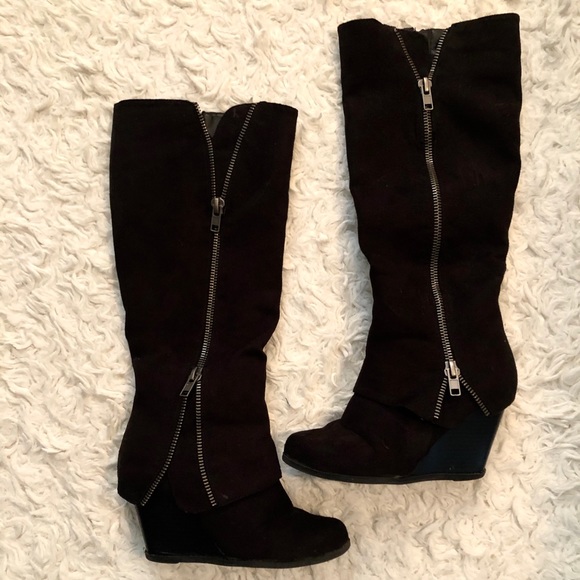 rampage wedge boots